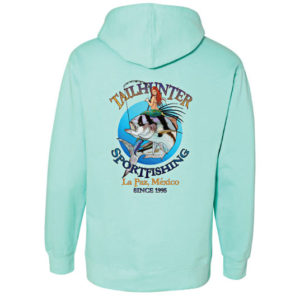 Tailhunter Apparel ... Hooded Seatshirt ... Cool-Mint color Hoodie ... Tailhunter Swag Shop